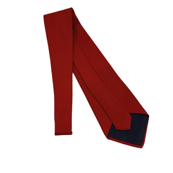 2/$15 Vintage Men's Red Wool Necktie Tie - Picture 4 of 5